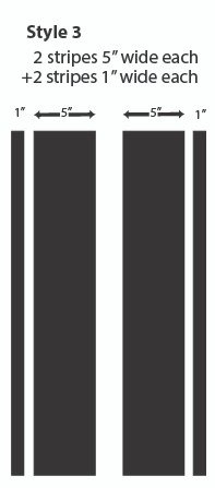Stripe Width (inches)